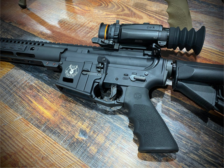 16" Patrol Rifle, built by Big Mike's Outpost, lower receiver with BMO logo