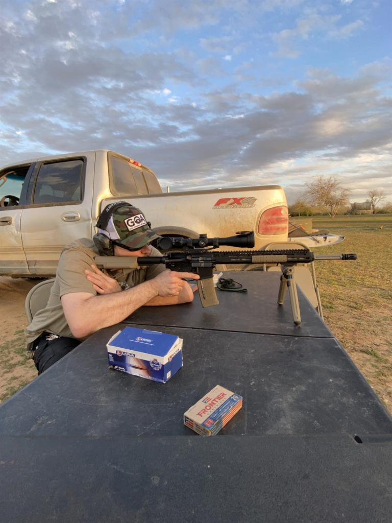 Shooting the Overwatch from the bench