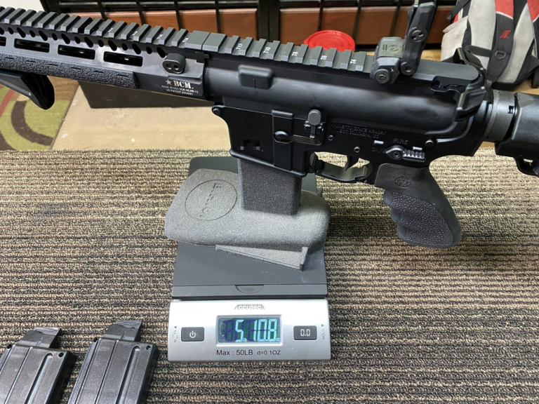Defender 22 on the scale: 5 lb 10.8 oz