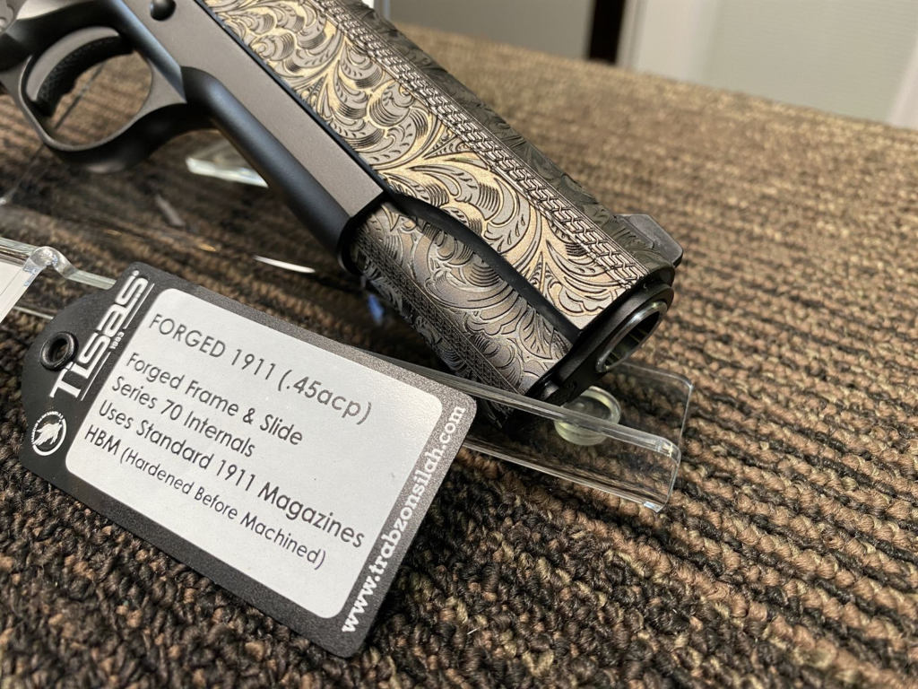 Engraved 1911 in .45 ACP