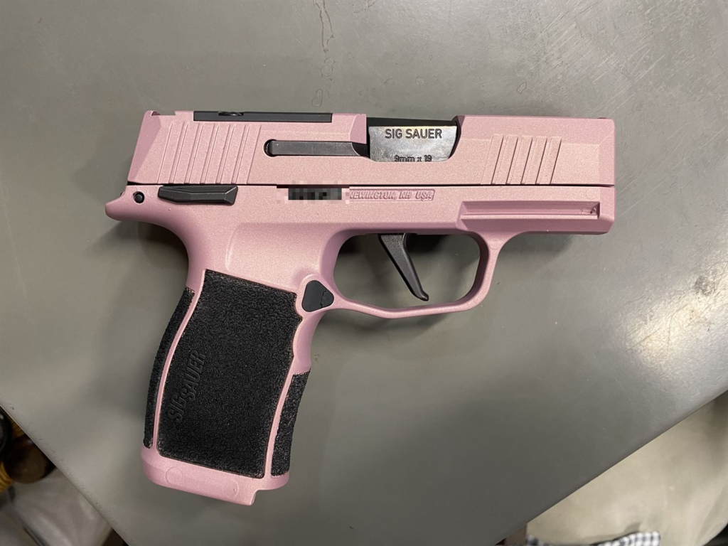 Pink Sig Sauer P365 pistol