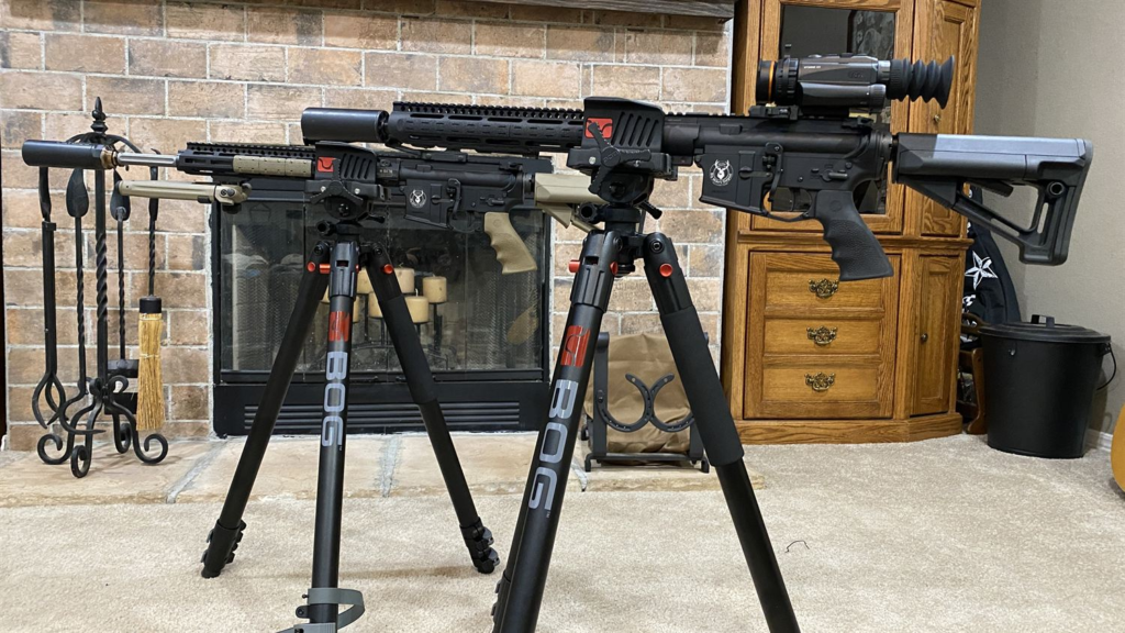 Big Mike's Outpost AR with thermal on a tripod