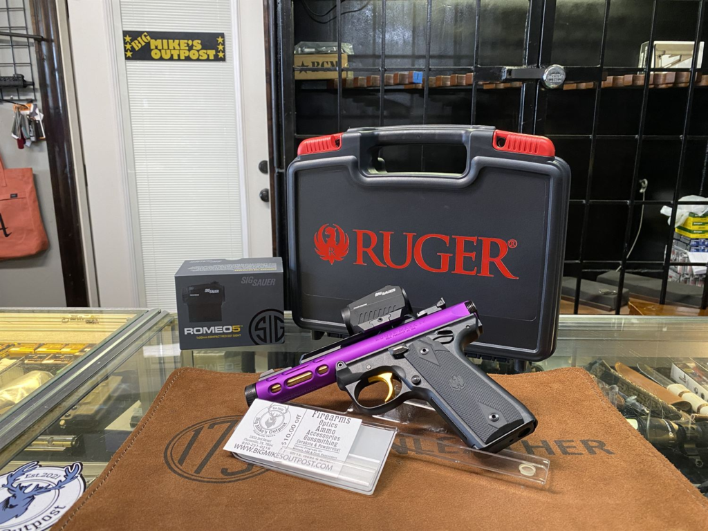 Purple and gold Ruger Mark IV