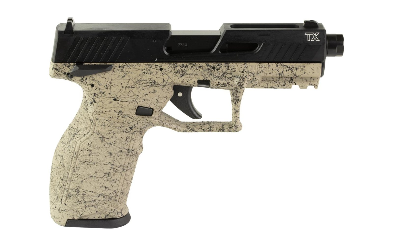 Taurus TX22 Gen 2 .22 LR pistol, FDE splatter frame